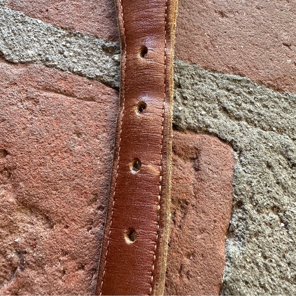 Vintage Coach Men's British Tan 3850 Braided Woven Leather Belt size 36 90cm - Picture 9 of 15